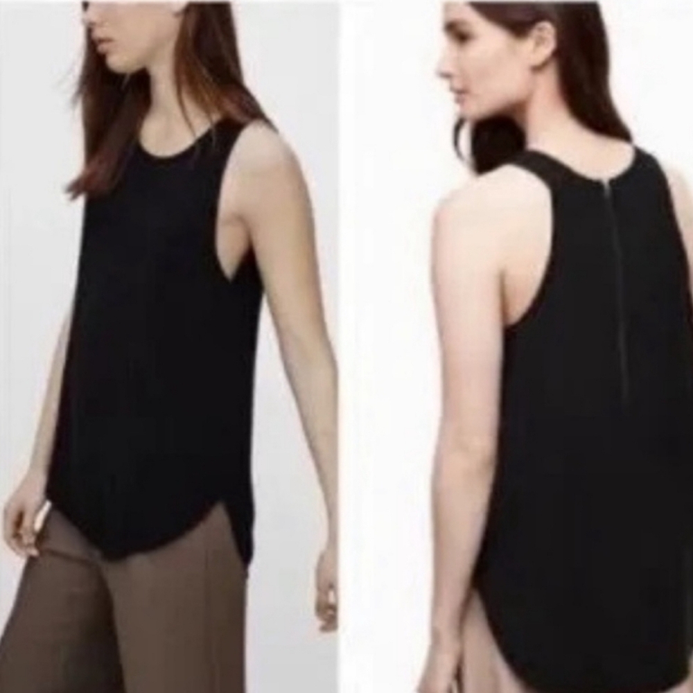 NWT Wilfred Sevres Black Sleeveless Top XS